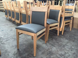 AMKO 875P Natural Commercial Grade Restaurant Wood Chair