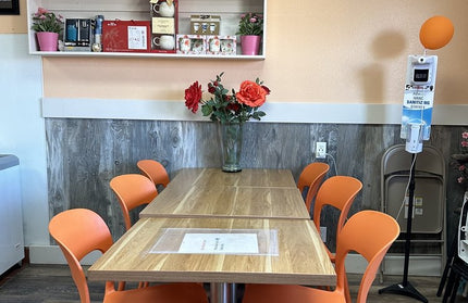 AMKO P633 Orange Commercial Grade Restaurant Durable Plastic Chair