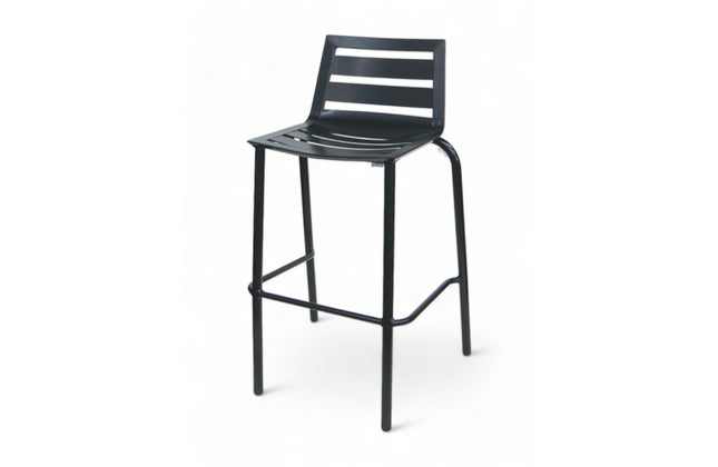 AMKO AL7712BS Black Commercial Grade Restaurant Barstool