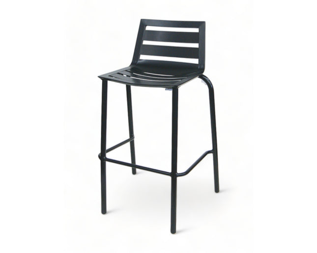 AMKO AL7712BS Black Commercial Grade Restaurant Barstool