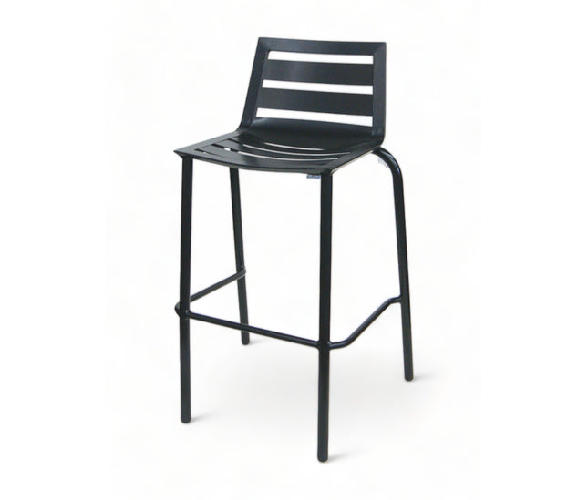 AMKO AL7712BS Black Commercial Grade Restaurant Barstool