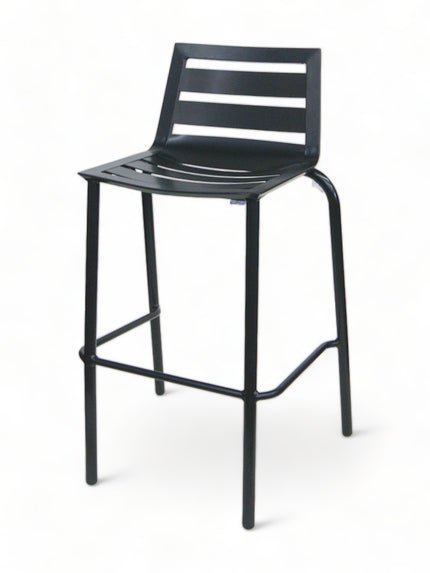 AMKO AL7712BS Black Commercial Grade Restaurant Barstool