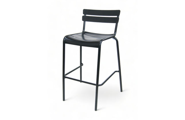 AMKO AL7715BS Black Commercial Grade Restaurant Barstool