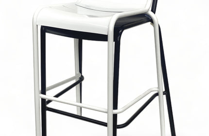 AMKO AL7715BS White Commercial Grade Restaurant Barstool