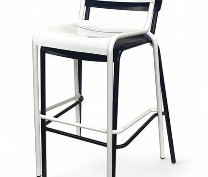 AMKO AL7715BS White Commercial Grade Restaurant Barstool