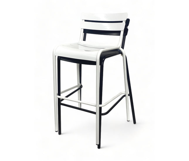 AMKO AL7715BS White Commercial Grade Restaurant Barstool