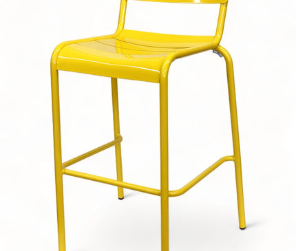 AMKO AL7715BS Yellow Commercial Grade Restaurant Barstool