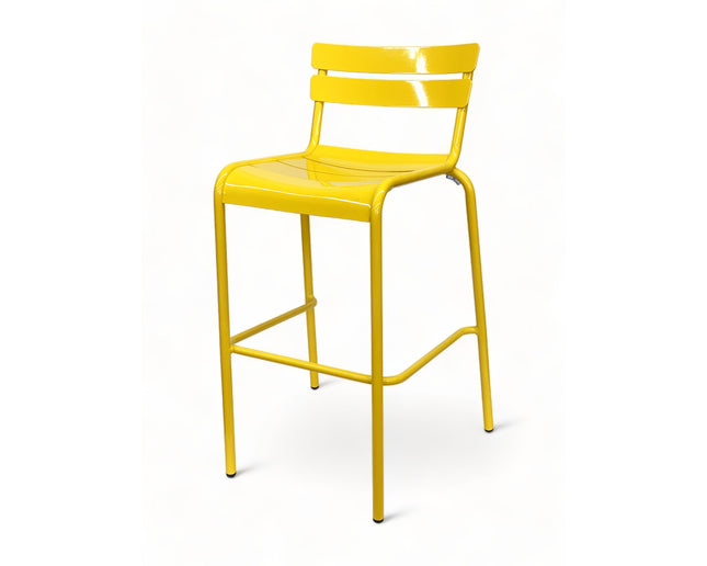 AMKO AL7715BS Yellow Commercial Grade Restaurant Barstool
