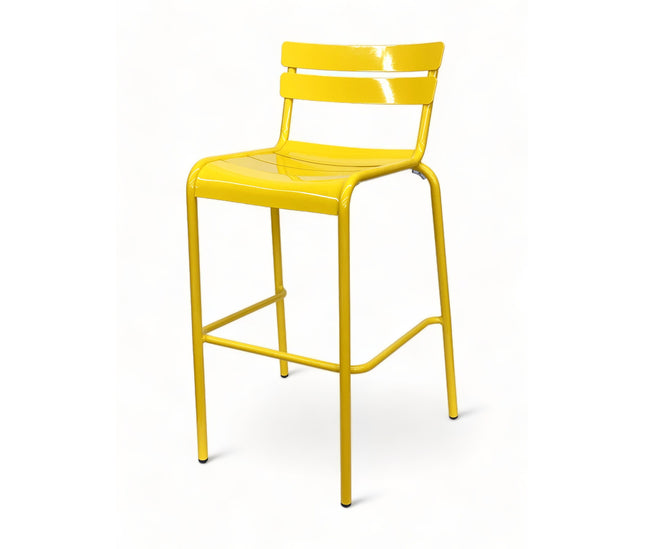 AMKO AL7715BS Yellow Commercial Grade Restaurant Barstool