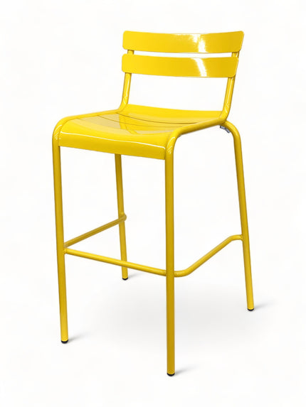 AMKO AL7715BS Yellow Commercial Grade Restaurant Barstool