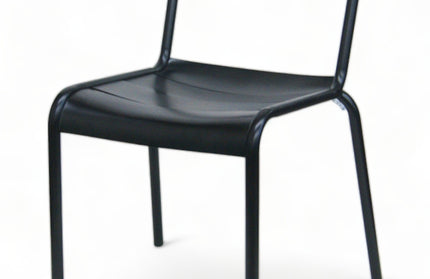 AMKO AL7715 Black Aluminum Commercial Grade Restaurant Chair