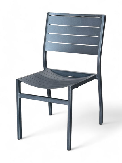 AMKO AL7720 Black Aluminum Commercial Grade Restaurant Chair