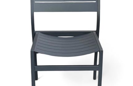 AMKO AL7720 Black Aluminum Commercial Grade Restaurant Chair