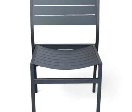 AMKO AL7720 Black Aluminum Commercial Grade Restaurant Chair