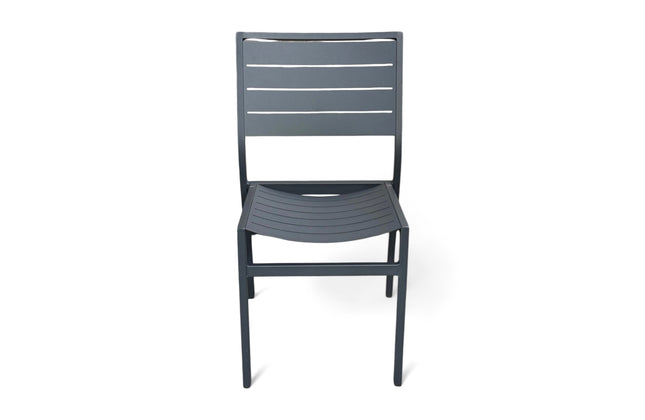 AMKO AL7720 Black Aluminum Commercial Grade Restaurant Chair