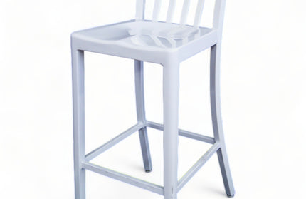 AMKO AL7910BS White Commercial Grade Restaurant Barstool