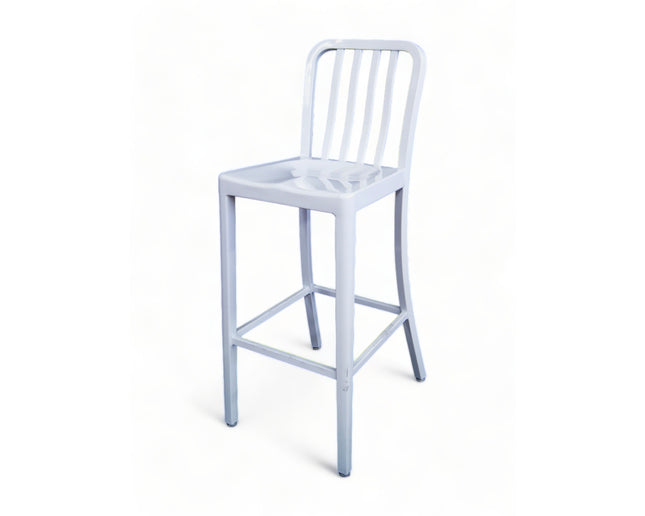 AMKO AL7910BS White Commercial Grade Restaurant Barstool