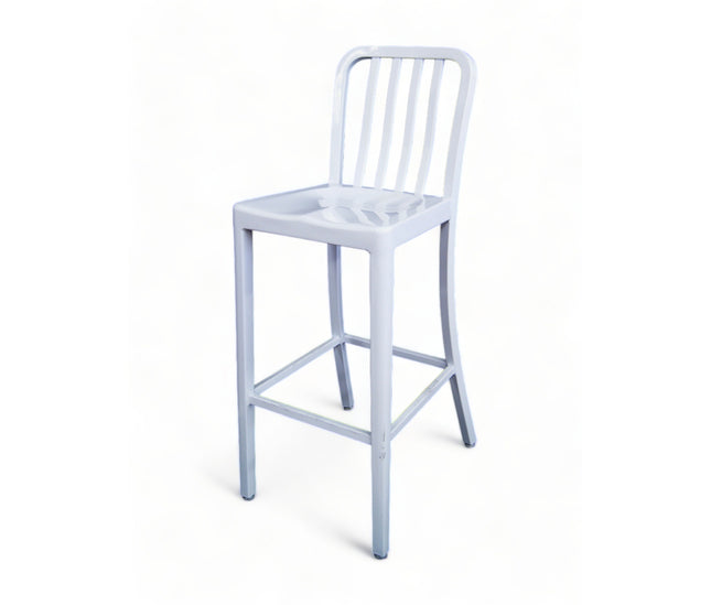 AMKO AL7910BS White Commercial Grade Restaurant Barstool