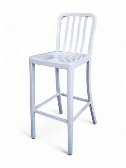 AMKO AL7910BS White Commercial Grade Restaurant Barstool