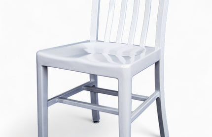 AMKO AL7910 White Aluminum Commercial Grade Restaurant Chair