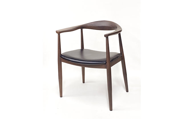 AMKO M5680A Walnut Commercial Grade Restaurant Chair