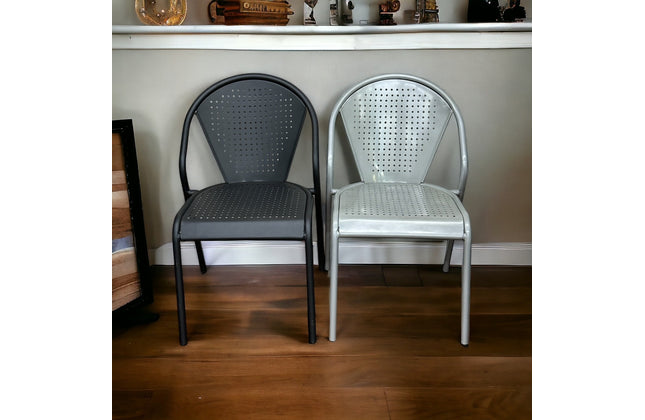 AMKO M7716 Black Metal Chair on Sale $65