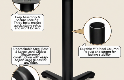 AMKO STB Steel Base STB2222 / STB2230 / STB3030 / STB3636 Commercial Grade Restaurant