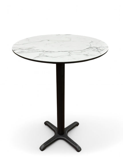 AMKO T76 White Marble HPL Restaurant Patio Table