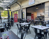 AMKO M7781 Black Outdoor Commercial Grade Restaurant Chair