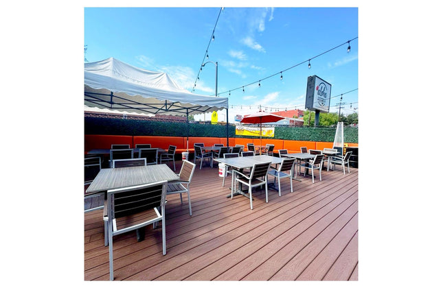 AMKO 543AG Espresso Aluminum Commercial Grade Restaurant Chair