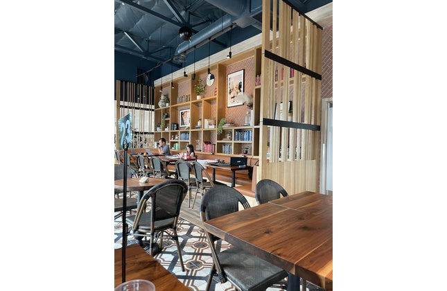 AMKO T20P Plank Black Walnut Live Edge Restaurant Table Top