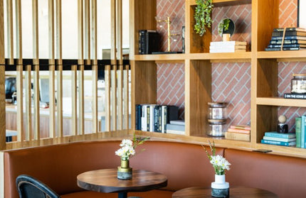 AMKO T20P Plank Black Walnut Live Edge Restaurant Table Top