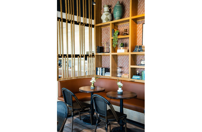 AMKO T20P Plank Black Walnut Live Edge Restaurant Table Top