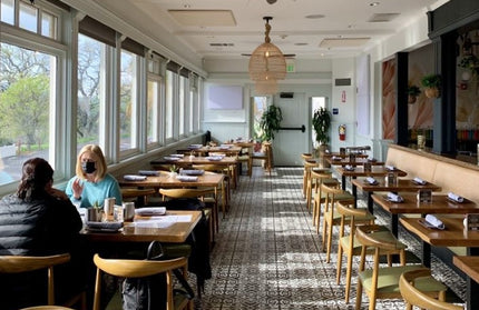 AMKO T10 Plank White Oak Live Edge Restaurant Table Top