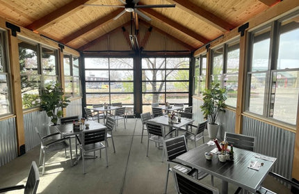 AMKO 543AG Espresso Aluminum Commercial Grade Restaurant Chair