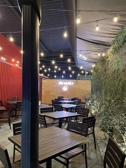 AMKO 543SB Espresso Aluminum Commercial Grade Restaurant Chair