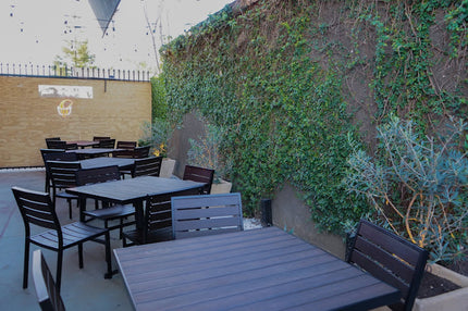 AMKO 543SB Espresso Aluminum Commercial Grade Restaurant Chair