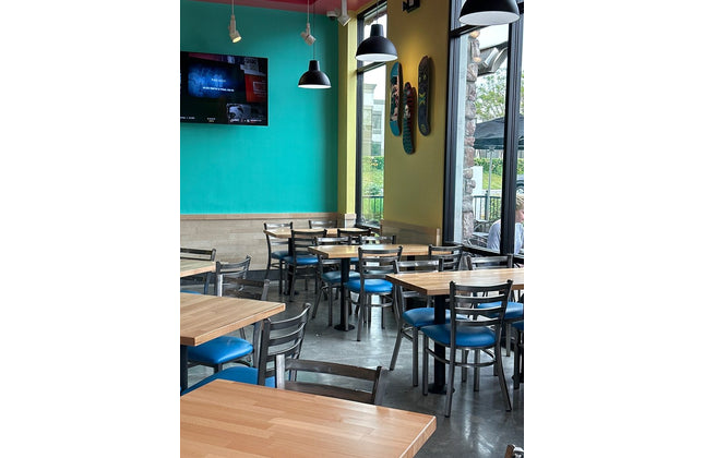 AMKO T23 Beechwood Natural Butcher Block Restaurant Table Top