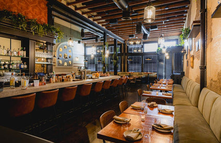 AMKO M5931BS Pumpkin Metal Frame Full Upholstered Seat Restaurant Barstool