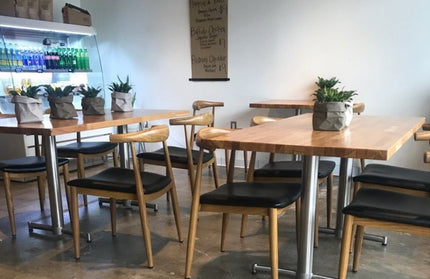 AMKO M5680 Oak Commercial Grade Restaurant Chair