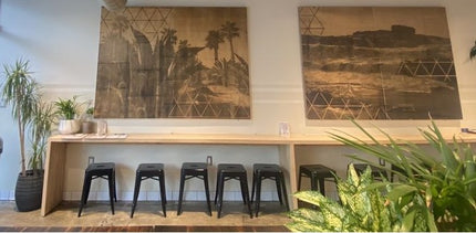 AMKO M7785 Black Commercial Grade Restaurant Backless Chair