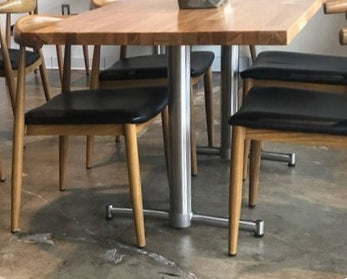 AMKO Stainless Steel Cross SS2424 / SS522 / SS3030 Commercial Grade Restaurant table base