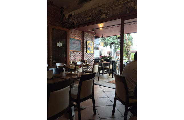 AMKO 875P Walnut Commercial Grade Restaurant Wood Chair