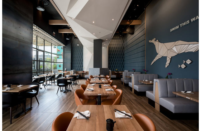 AMKO M5670 Orange Commercial Grade Restaurant Chair