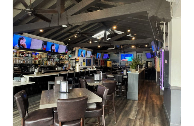 AMKO M5560BS Metal Frame Full Upholstered Seat Restaurant Barstool