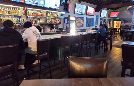 AMKO M5560BS Metal Frame Full Upholstered Seat Restaurant Barstool