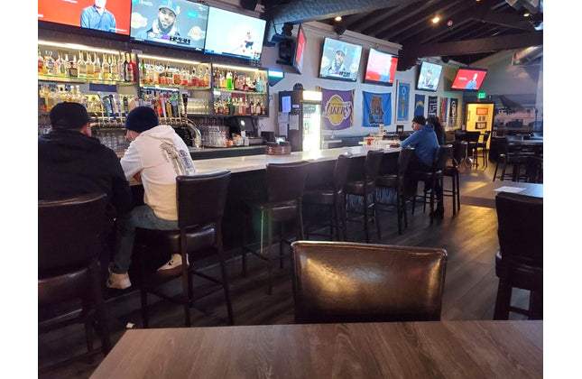 AMKO M5560BS Metal Frame Full Upholstered Seat Restaurant Barstool