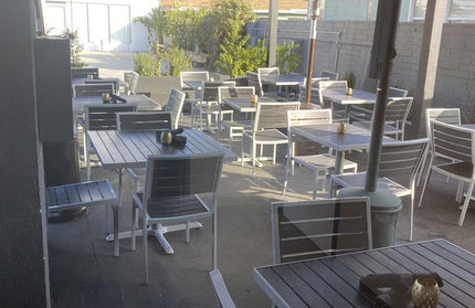 AMKO T66G Black Restaurant Patio Table Top