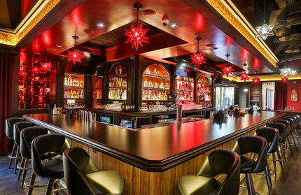 AMKO M3567 Metal Frame Swivel Restaurant Barstool