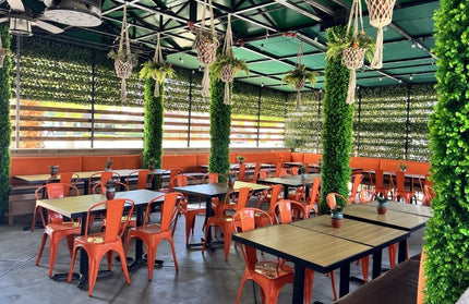 AMKO T75B Teak Restaurant Patio Table Top